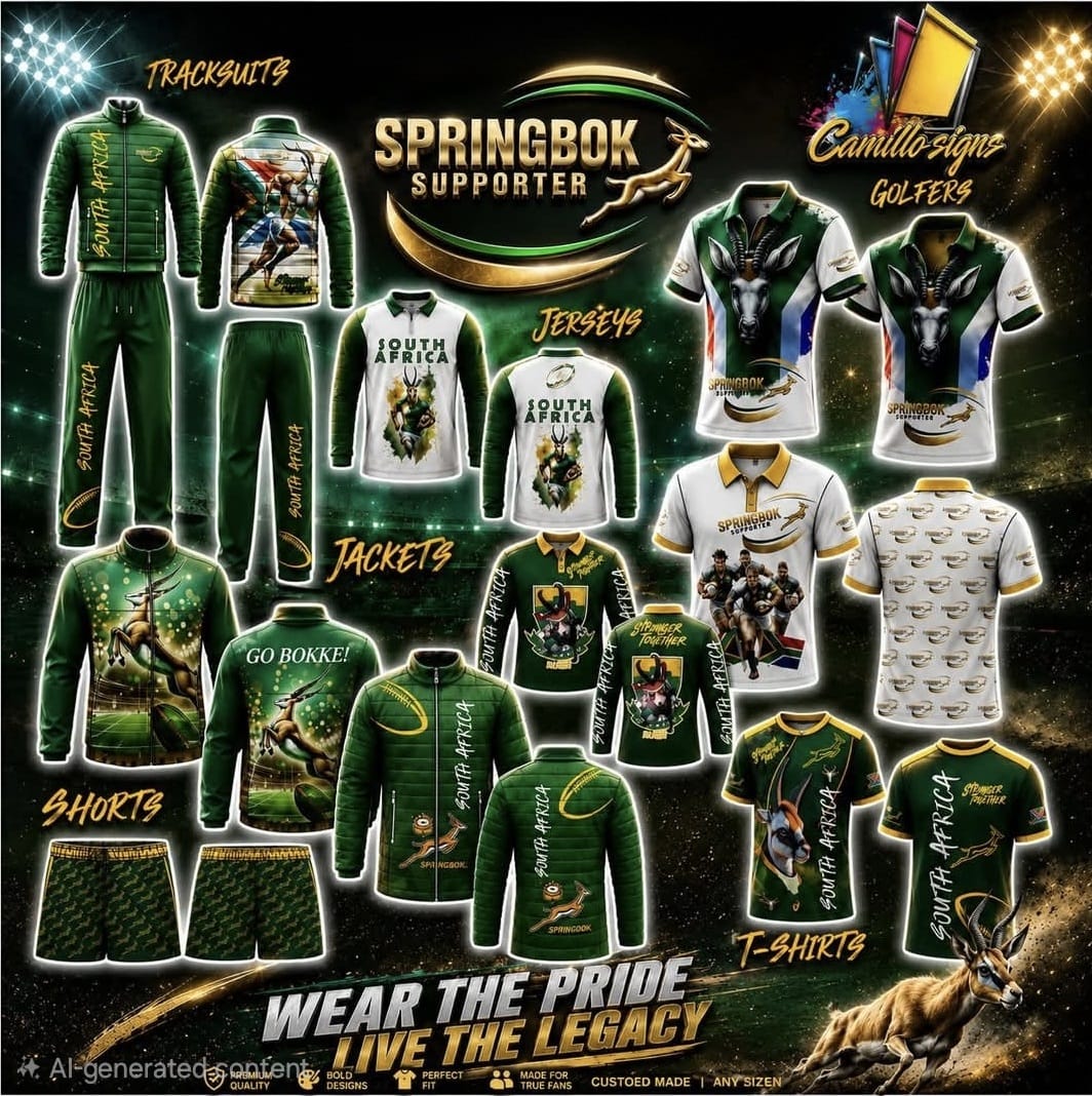Springboks Printing Camillo Signs | Custom Print, Wearables & Branding — South Africa