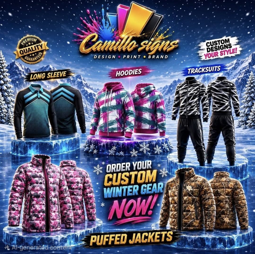 Custom Winter Gear — Camillo Signs